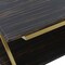 Armen Living Westlake Dark Brown Veneer Coffee Table with Brushed Gold Legs LCWLCOBRGLD - alternate 3